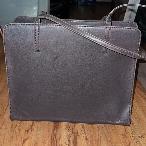 Matt And Nat Cara S Vegan Leather Tote Gray Crossbody Satchel Shoulder Bag - Picture 6 of 8